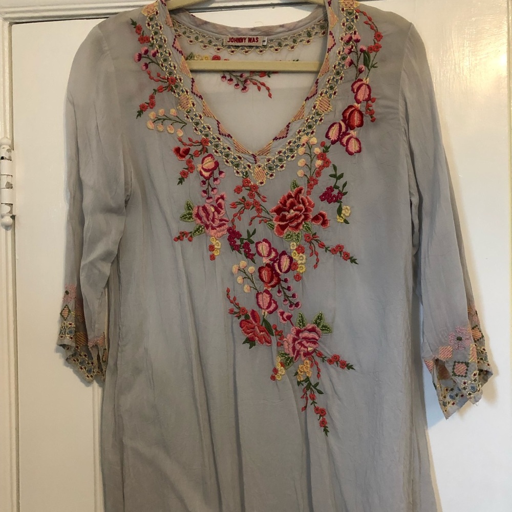 Johnny Was Embroidered Blouse